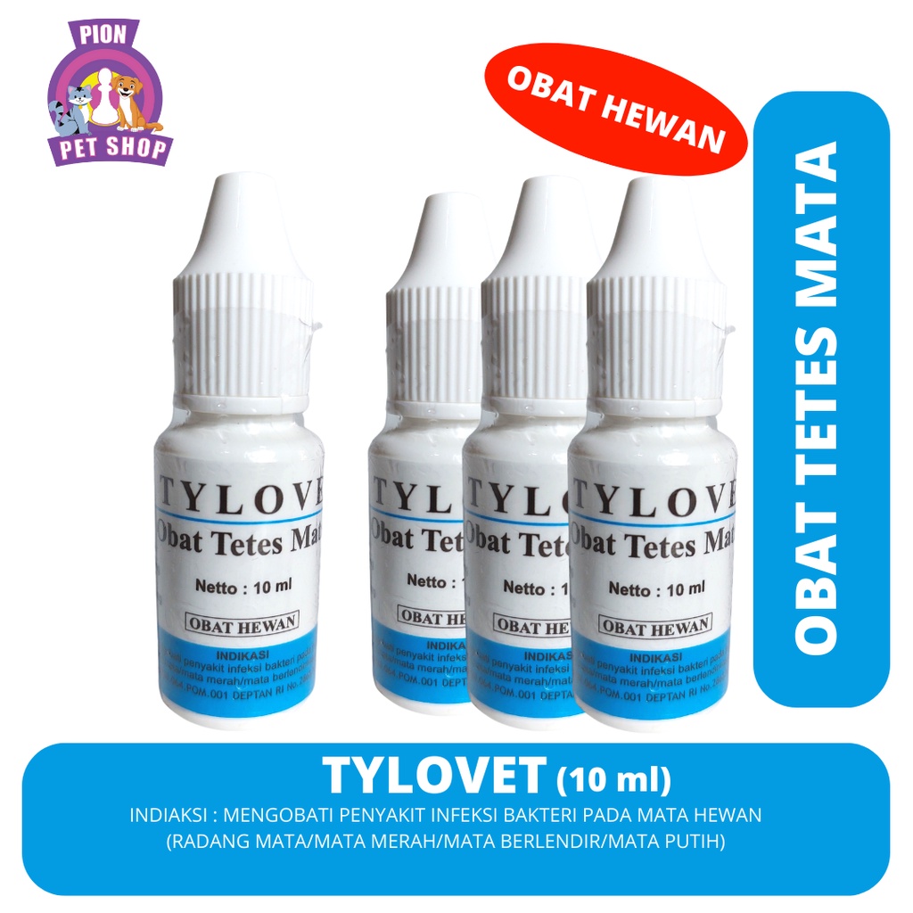 TYLOVET 10ml ( Obat Tetes Mata Kucing) Obat Patten