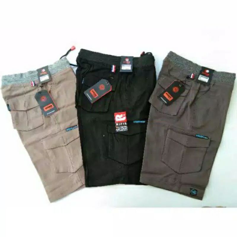 CELANA PENDEK CARGO KOLOR/RIP 27-38 GUNUNG/PDL/MENDAKI