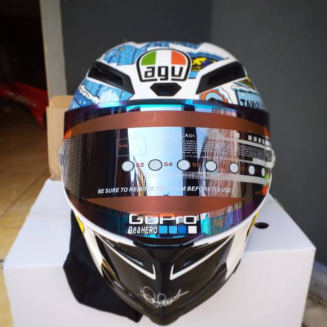 Dql helm paket ganteng Agv Tuvullia visor lock