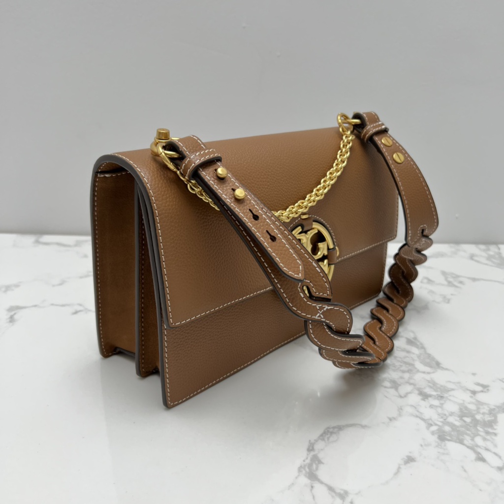 (SameDay Grab)  27cm Original TB cowhide material lady single shoulder bag cross body bag handbag chain bag