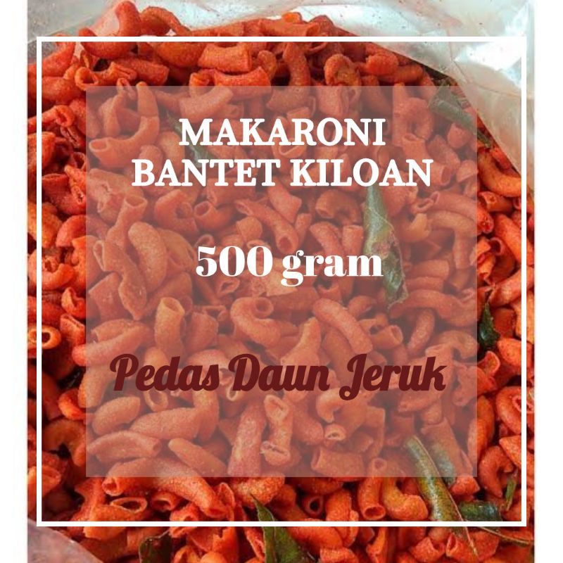 

makaroni kiloan 500 gram rasa pedas daun jeruk macaroni makroni bantet ngehe