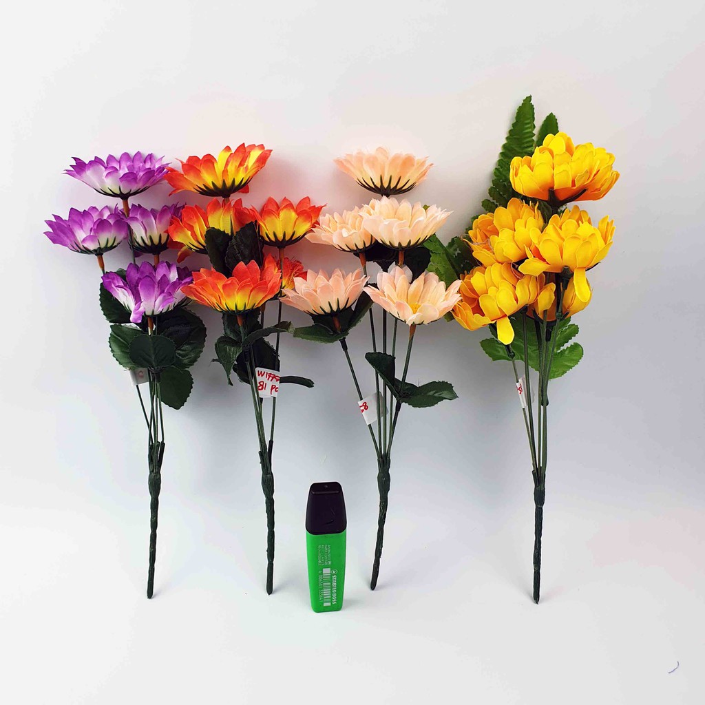 Bunga Daisy S Murah 30cm / Bunga Kain/ Bunga Palsu/ Bunga Plastik-1