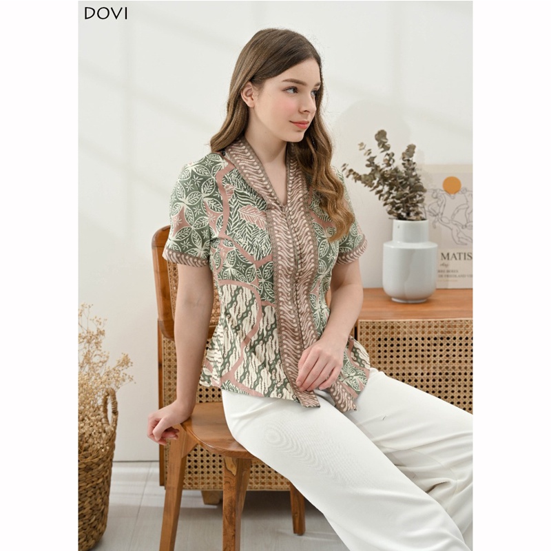 DORI TOP - Atasan Batik Wanita Blouse Wanita/ DOVI