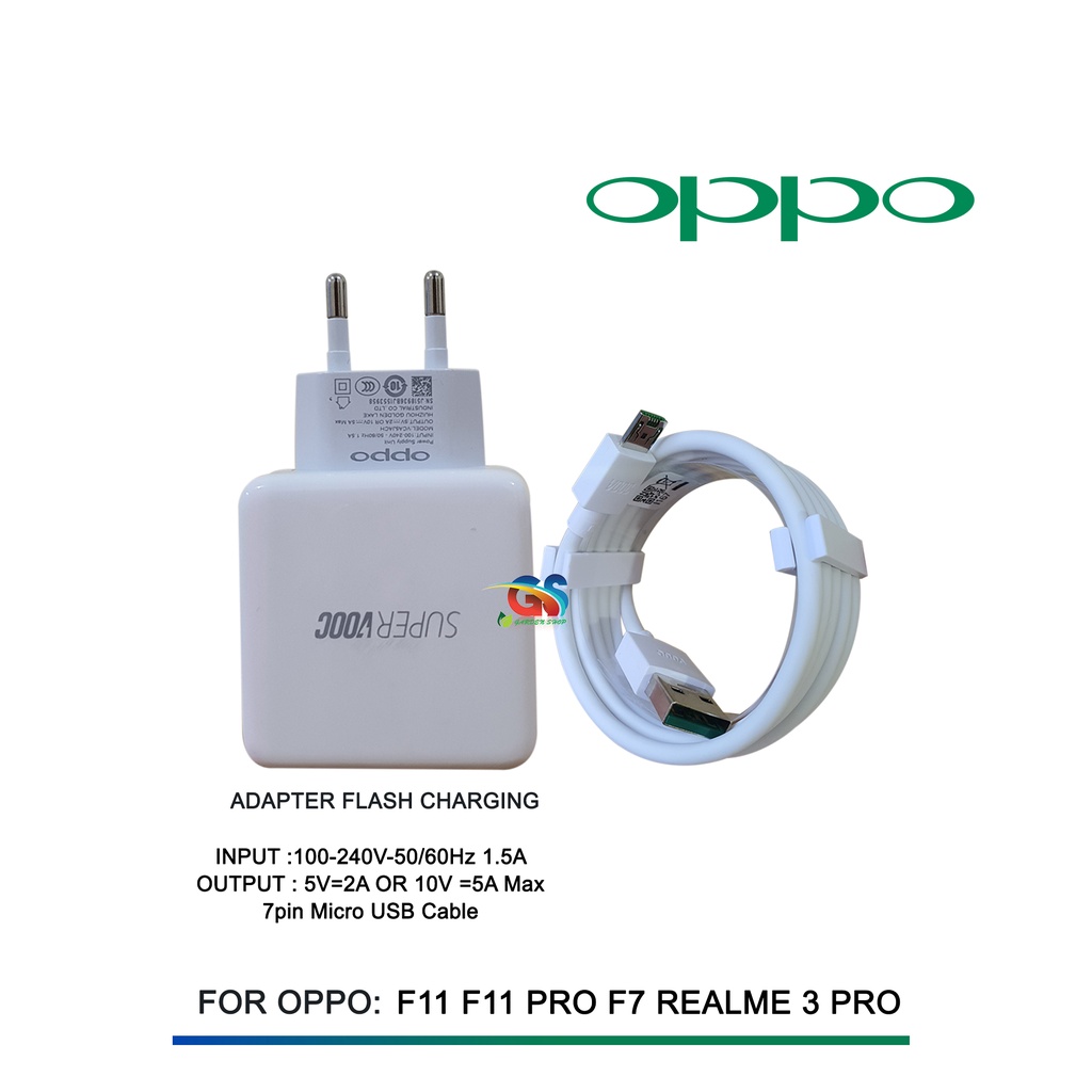 CHARGER OPPO SUPER VOOC F11 F11pro Find 7 Realme 3 Pro ORIGINAL 100% SUPER VOOC FAST CHARGING