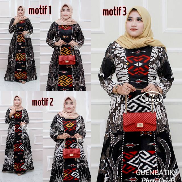 gamis kombinasi