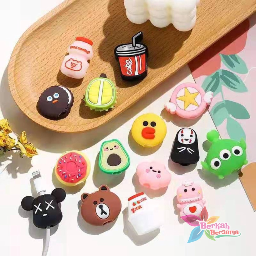 BB6256 TSUM TSUM - Cable Bite/ Pelindung Ujung Kabel/ Cable Saver/ Cable Protector BB6256