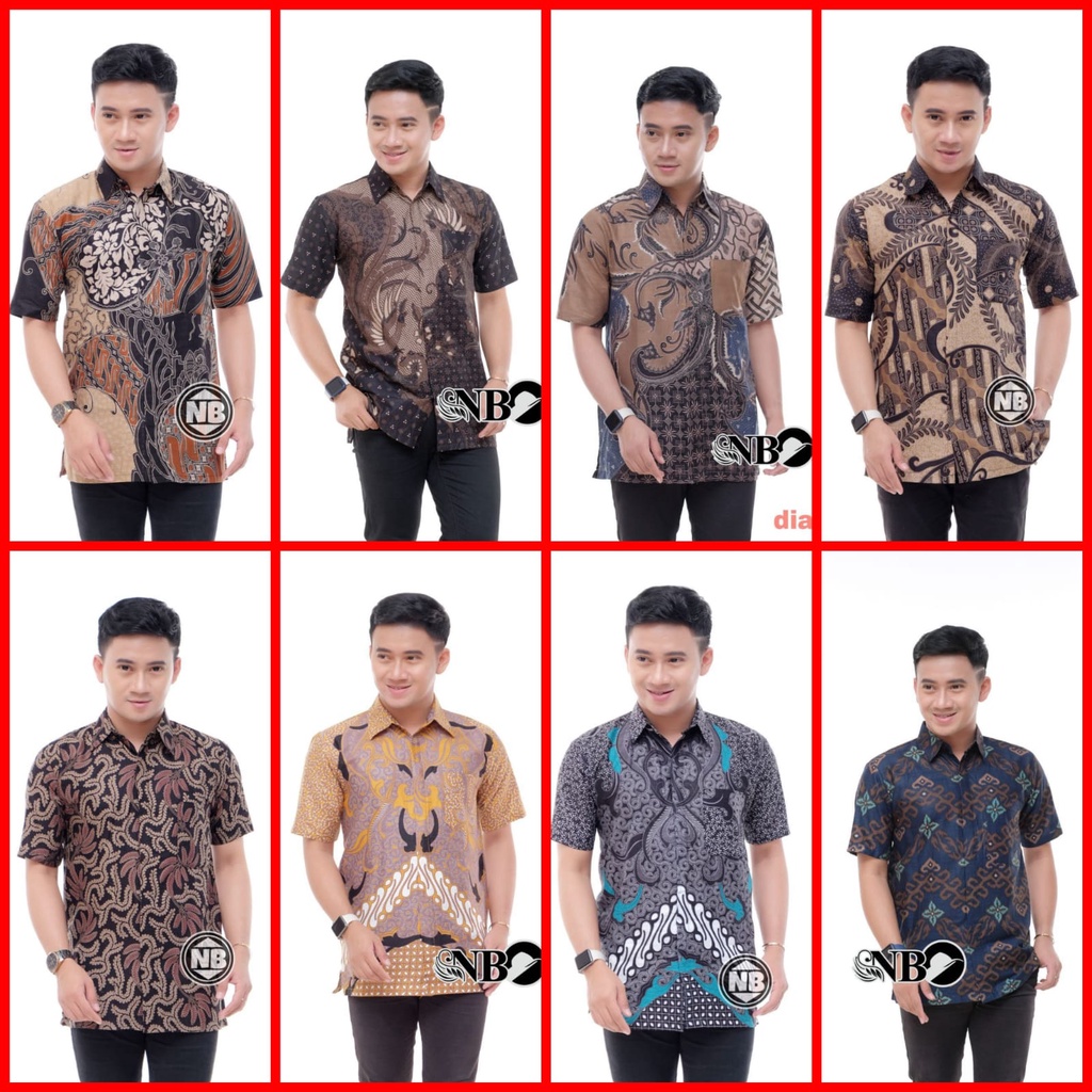 Jual KEMEJA PRIA LENGAN PENDEK PREMIUM BAJU BATIK PRIA TERBARU VIRAL ...