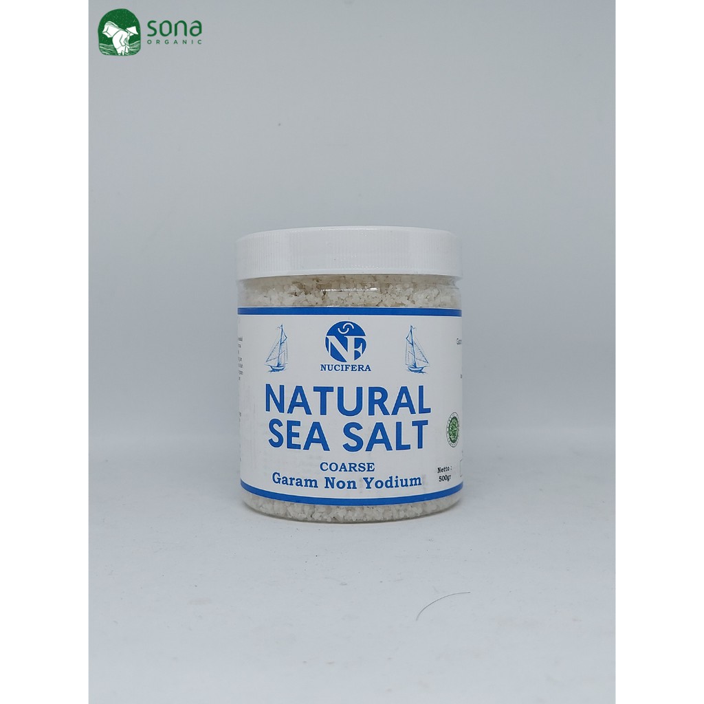 

Garam Laut Kasar JAr 500g-Sea Salt-Coarse Garam Non Yodium- Nucifera