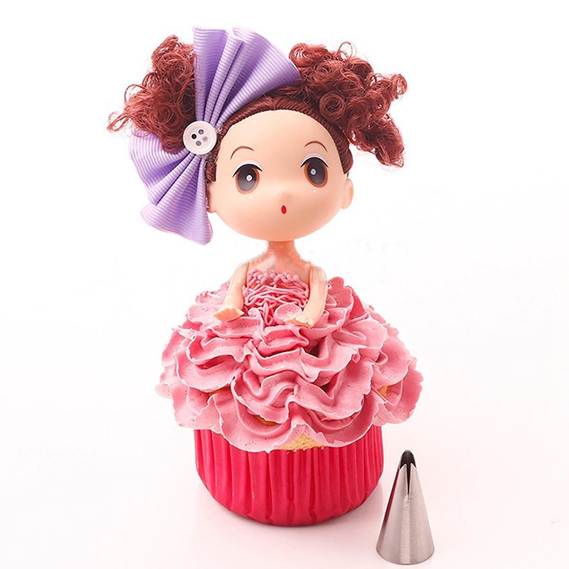 【Theredsunrisesiwy.id】Dolls Dress Korean Bobbi Ruffle Icing Piping Tips Stainless (7 pcs lot)