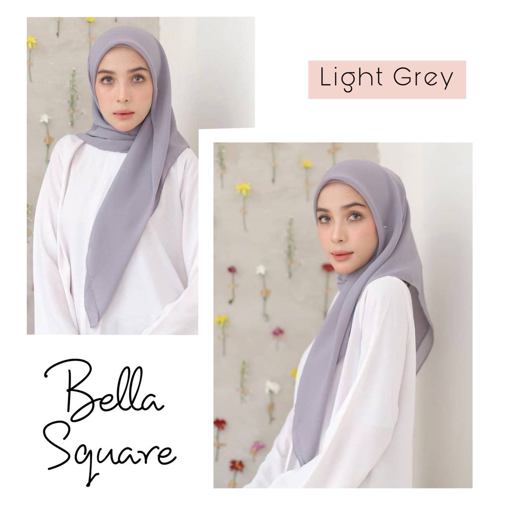 Hijab Bella Square II Hijab Segiempat Bella Square II Hijab Pollycotton II Kerudung II Jilbab panjang termurah part 2-3