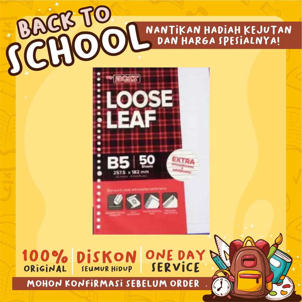 

LOOSE LEAF BIG BOSS 50 LEMBAR