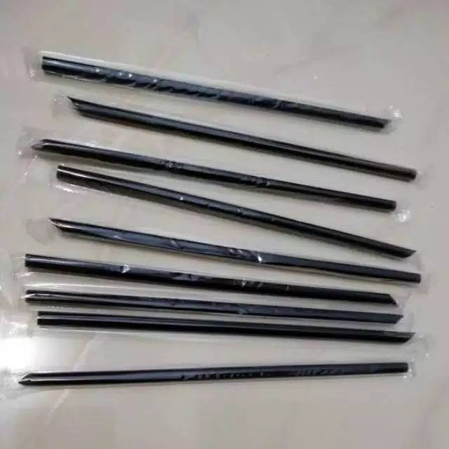 

Sedotan Runcing Lurus BSM/Sedotan Lancip/Hitam/Sedotan Steril/Sedotan Plastik