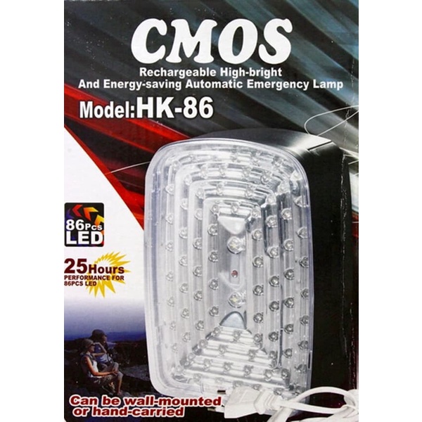 Lampu Emergency Pakai Aki Lampu Darurat Cmos HK 86 Lampu Emergency Led