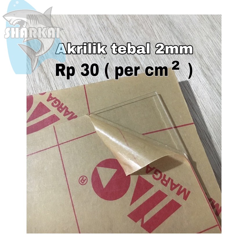 Jual AKRILIK TEBAL 2MM BENING HARGA RP.30,-/CM | Shopee Indonesia