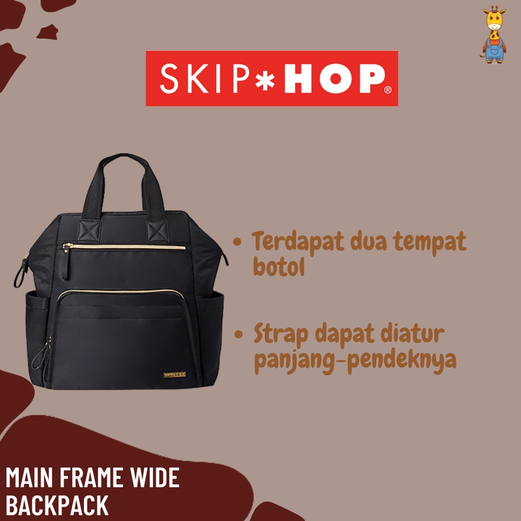 SkipHop Main Frame Wide Backpack