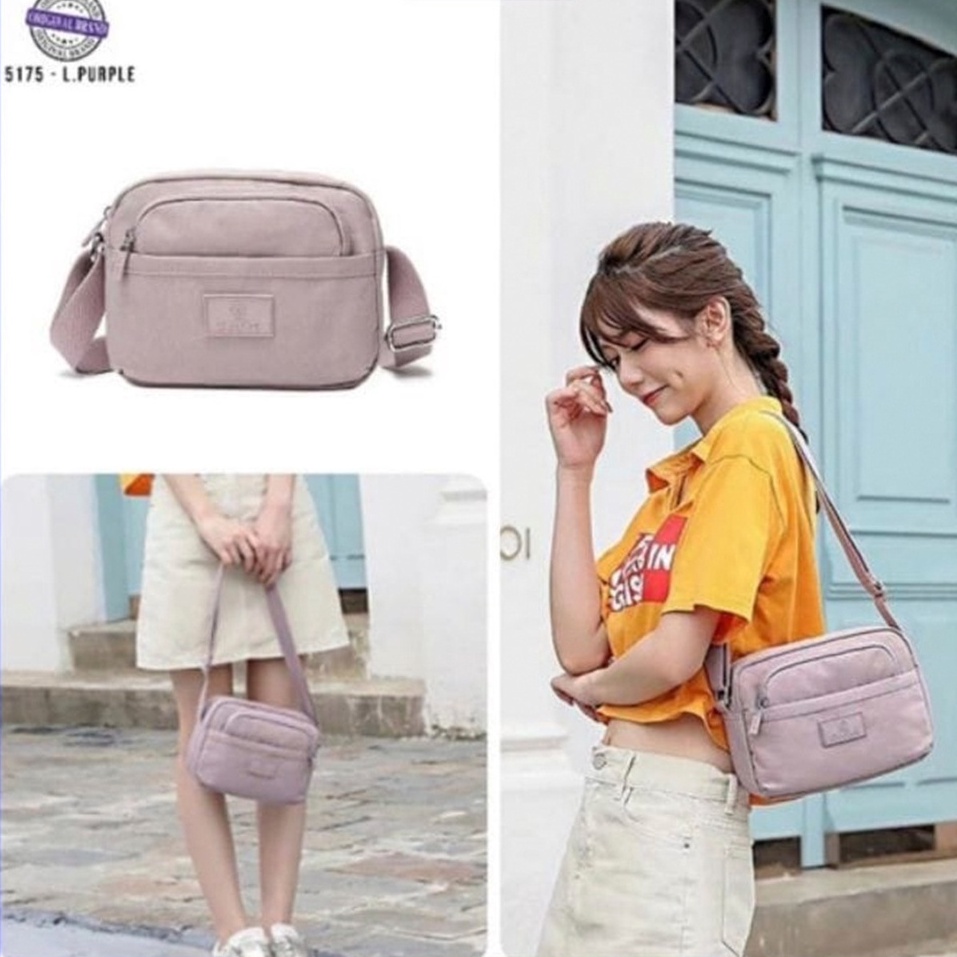 SALE Open Reseller ✔ Gudika 5175 Tas Selempang Wanita Kece Korea Bahan Nilon Kedap Air Import Original