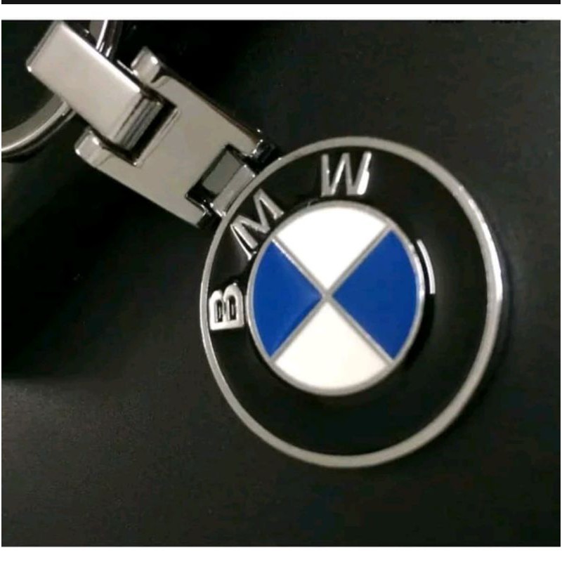 Gantungan kunci motif Bmw Zinc Alloy