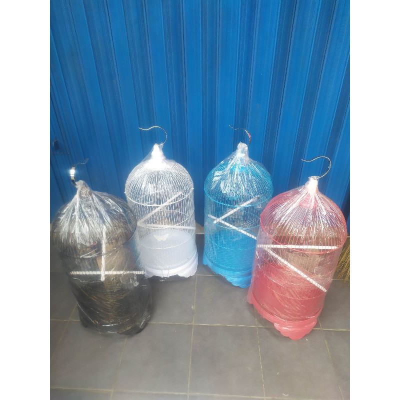 GROSIR.. Kandang Burung Besi Besar Full set Merk BooM isi 5pcs