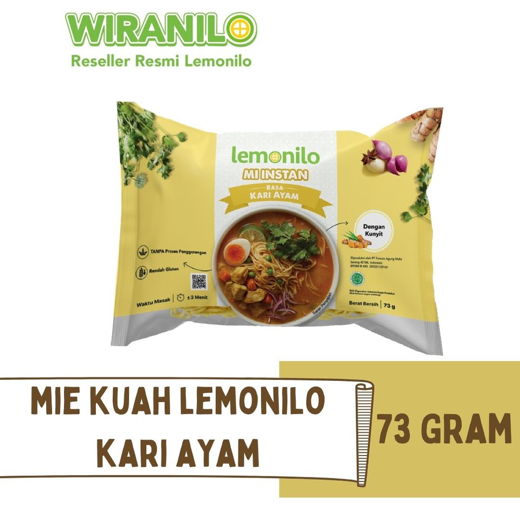 

Lemonilo Mie Instan Kuah Rasa Kari Ayam - TANPA PROSES PENGGORENGAN