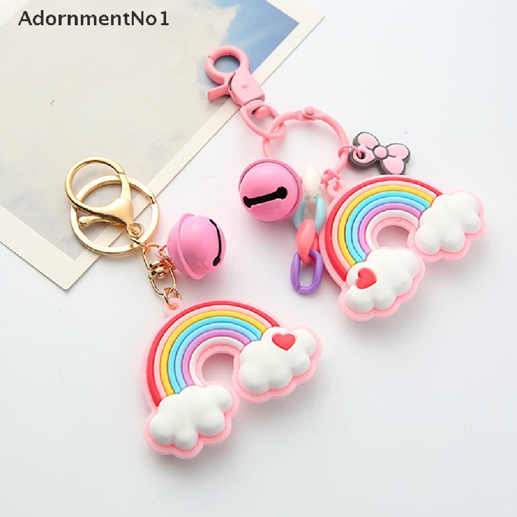 (AdornmentNo1) Gantungan Kunci Boneka Kartun Peri Warna Pelangi Untuk Aksesoris Tas Wanita