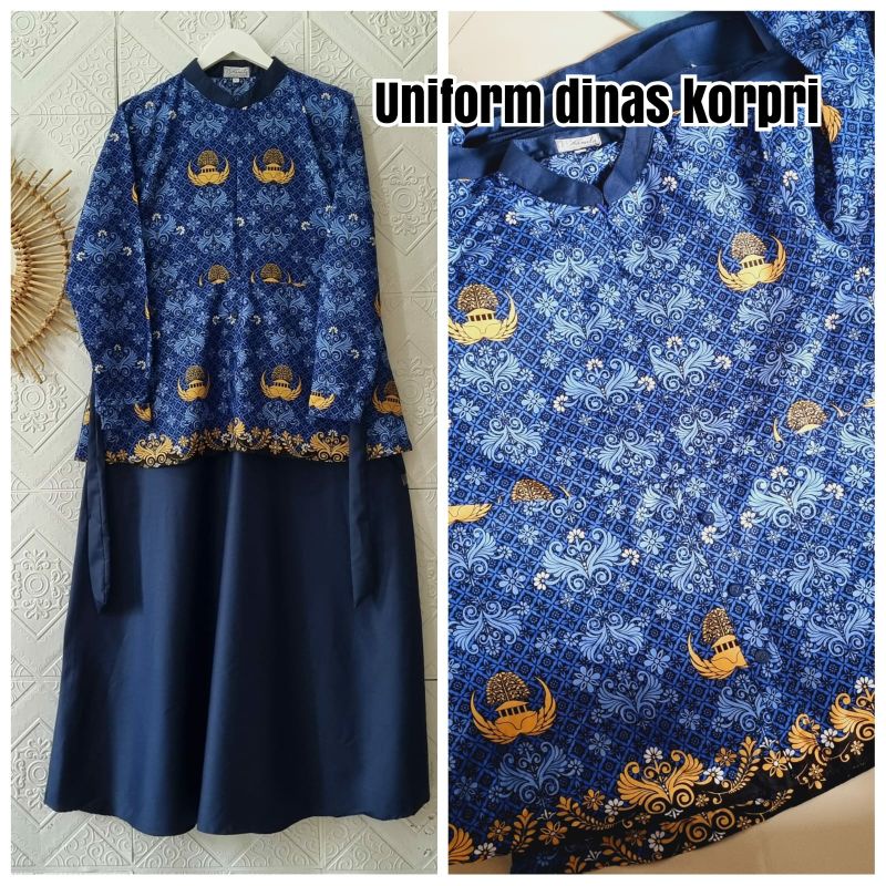 Setelan Baju Dinas Terbaru ,  Atasan korpi / Gamis korpi