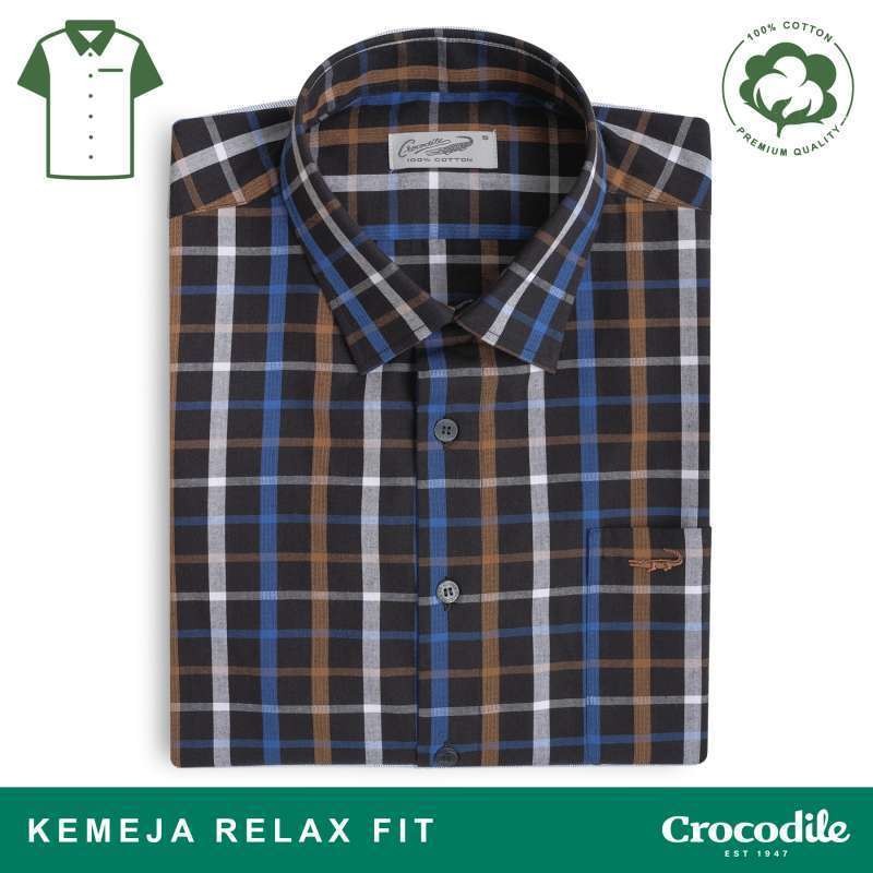 Crocodile THEO 1919 - Kemeja Lengan Pendek Pria Original