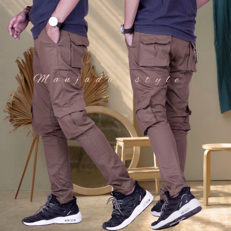 Celana Cargo Panjang Pria Original Jumbo Slimfit Army Laki Laki Murah Loreng Kargo Pant Big Size Dewasa Chargo Hitam Premium Jogger Distro Cowo Jeans Tebal