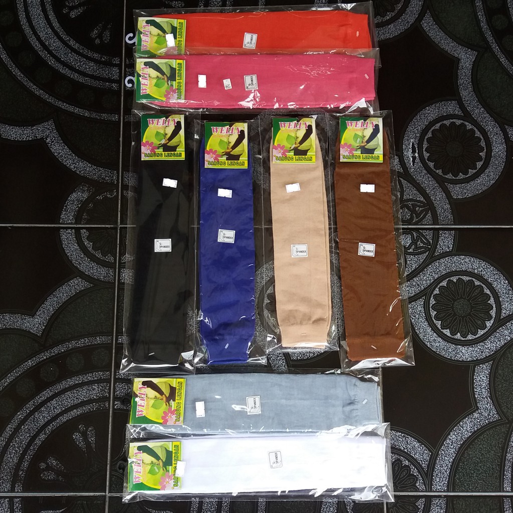 Manset Handsock Deker Lengan Tangan Olahraga Outdoor Spandex Pria Wanita Dewasa