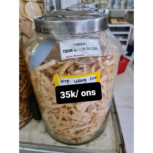 

Kerupuk Udang Stik Produksi Manisan Sinta Oleh Oleh Khas Cirebon