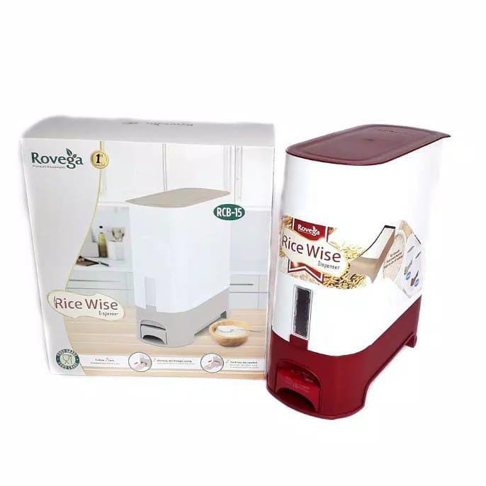 Rice Box Rovega Tempat Kotak Beras 15kg