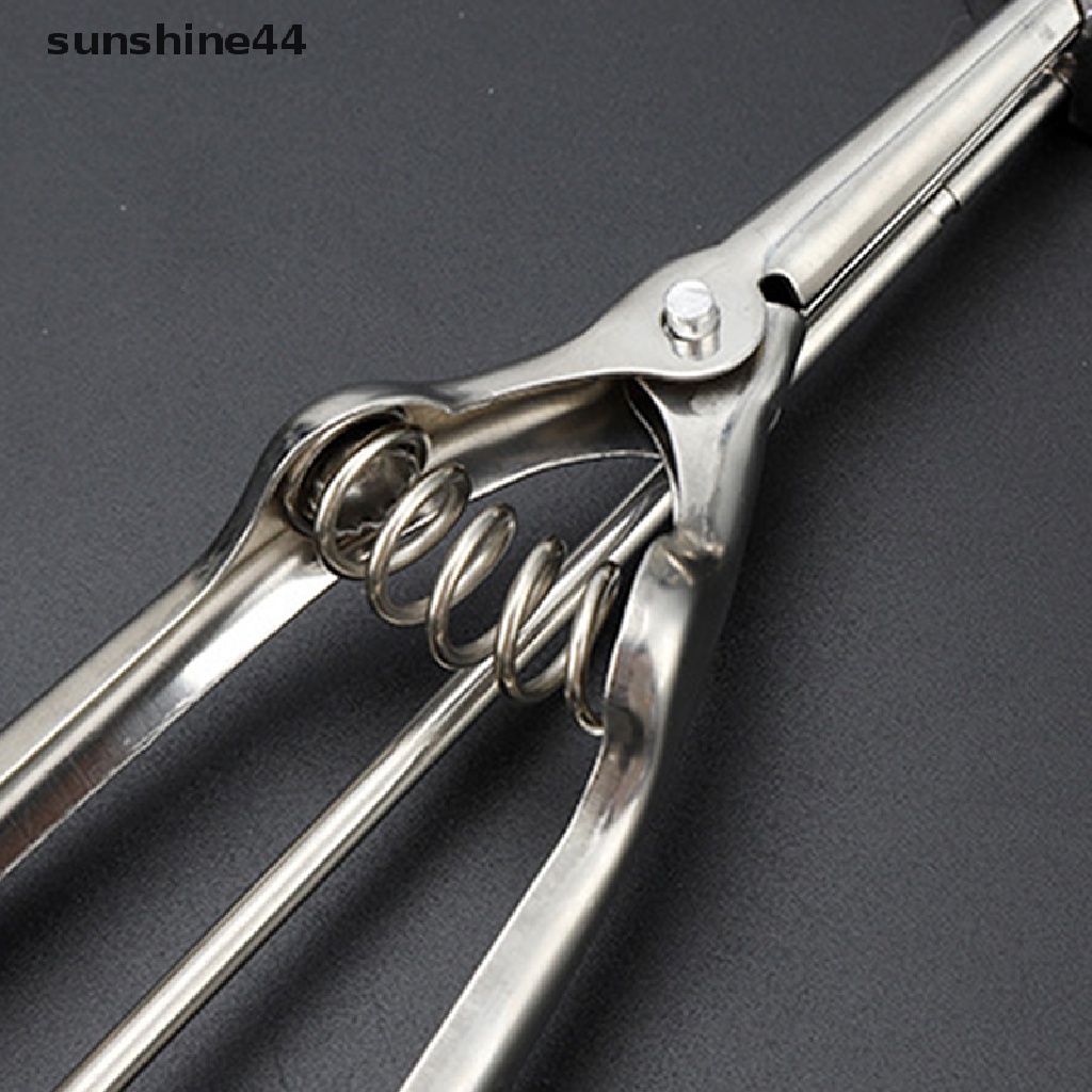 Sunshine Sendok Es Krim Mekanik Bahan Stainless Steel | Cetakan Kue / Biskuit Bentuk Bola Melon