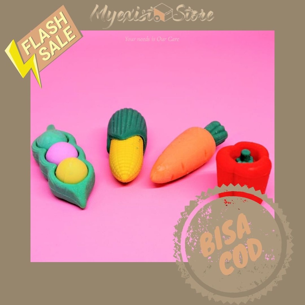 

Penghapus sayur kecil / vegetable eraser lucu imut - IVN81