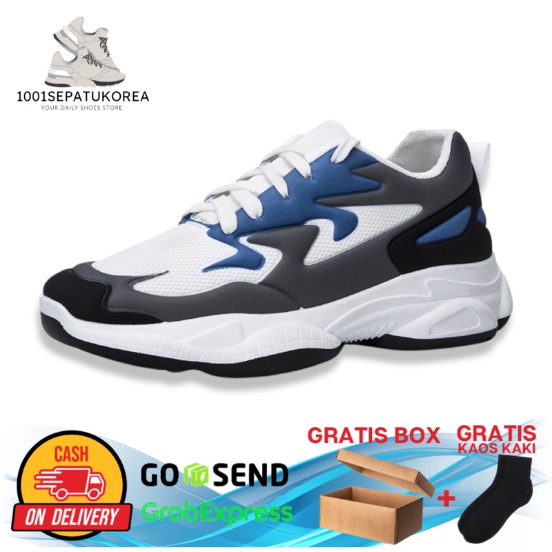 1001 IMPORT SEPATU SNEAKERS PRIA SPORT CHESTER + BOX DAN KAOS KAKI !!! - 2 WARNA