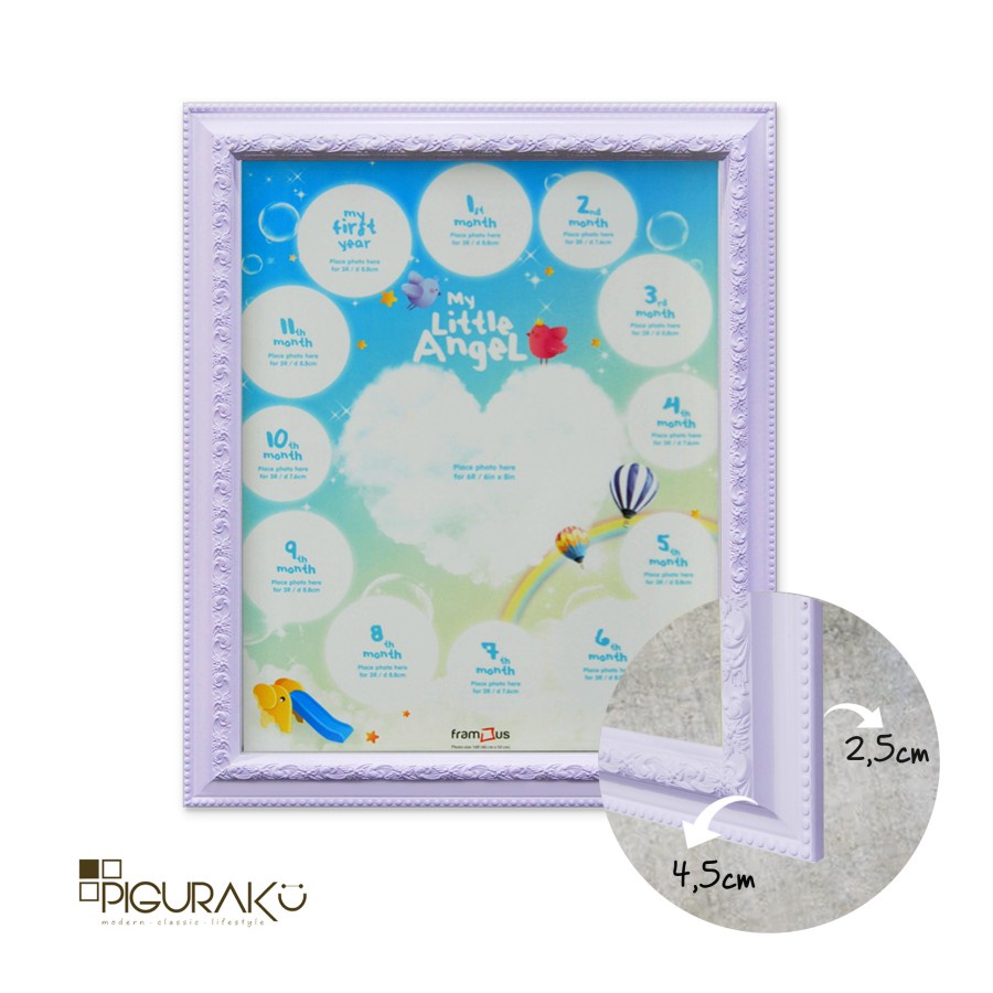 Pigura Foto 16R (40x50cm)-4,5Cm- Ukir/Classic -Bingkai Foto 16R