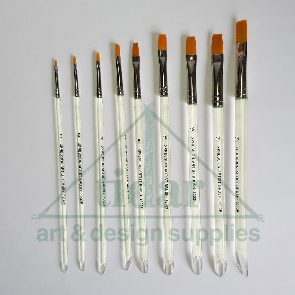 Xpression Artist Brush 1202F - Kuas Lukis Gepeng / Datar / Flat