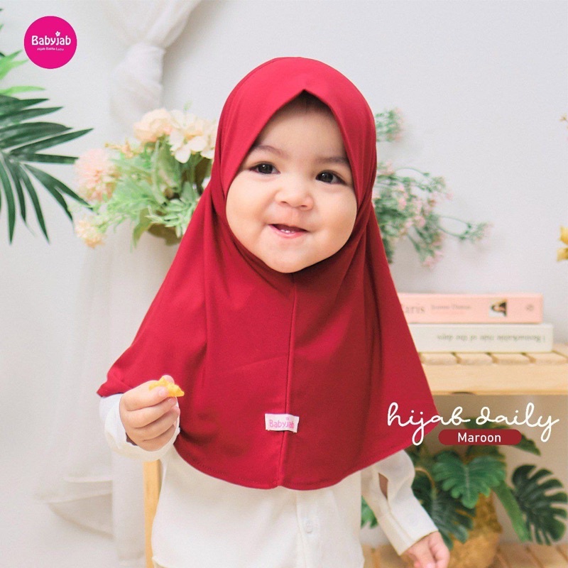 Babyjab Hijab Daily Anak Perempuan Lucu Polos - Baby Jab Jilbab Harian Murah Cantik Usia 0 1 2 3 4 5 6 7 Tahun