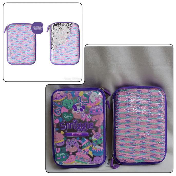 

SMIGGLE SEQUIN PENCIL CASE / KOTAK PENSIL SMIGGLE SEQUIN