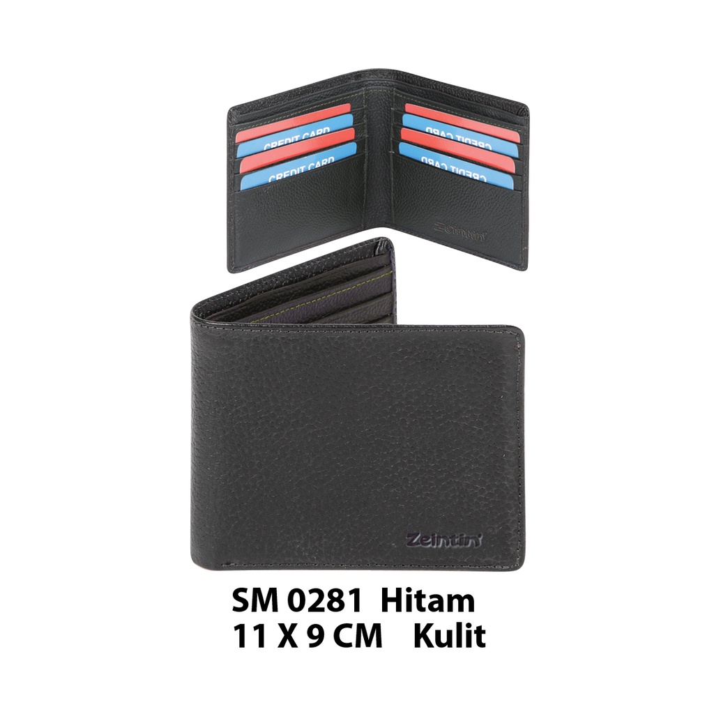 Zeintin - Dompet Pria Kulit Dompet Lipat Dompet Pria Dompet Koin Dompet Hitam Dompet Polos 100% Kulit Asli SM