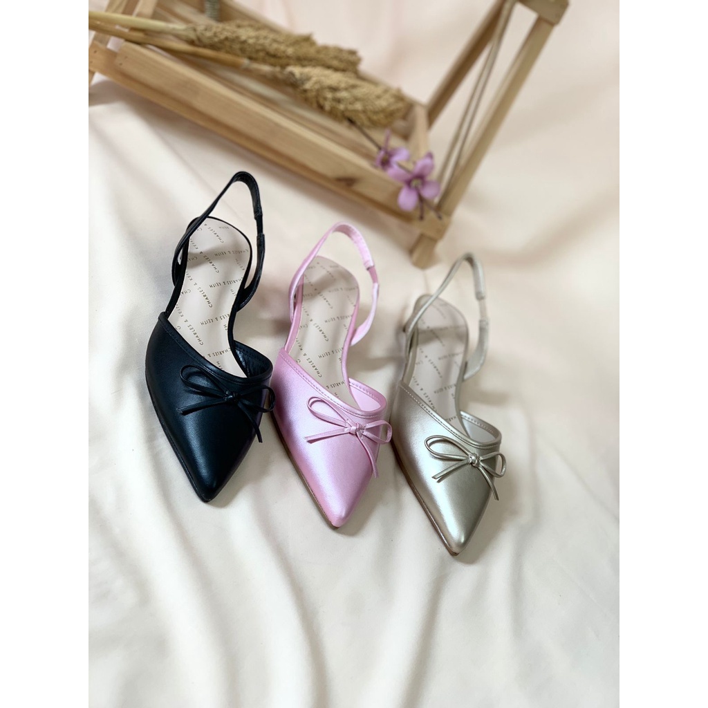 [7.7 Boombastis Sale⚡] - SEPATU WANITA CKS490 CK LEATHER MULES HEELS PREMIUM IMPORT