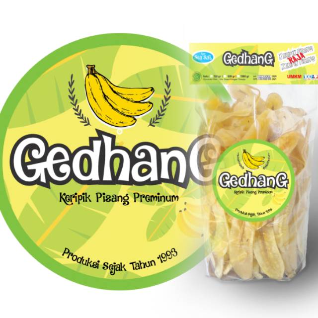 

Keripik pisang raja gurih