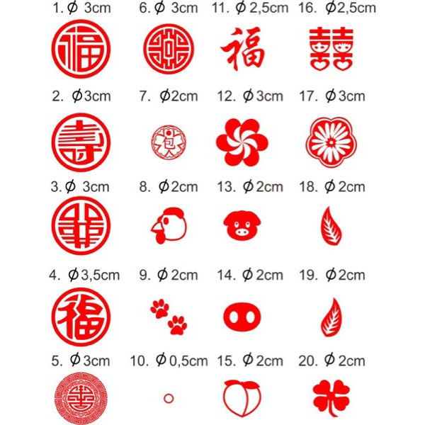 

Stempel Karet Bak Pao HuatKue Chinese Fortune Cake Kue Pia Gagang Kayu