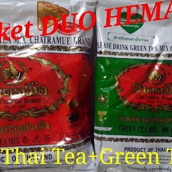 

(BISA COD) Paket Hemat Thai Tea dan Green Tea Cha TraMue Brand TERBARU Kode 1122