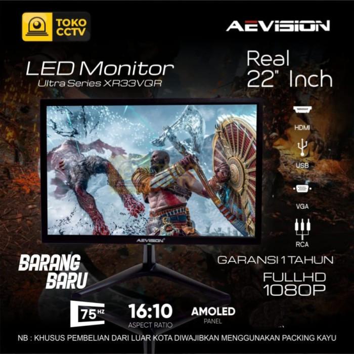 MONITOR LED AEVISION | AEVISION 22 INCH HDMI-VGA-USB PORT |GARANSI