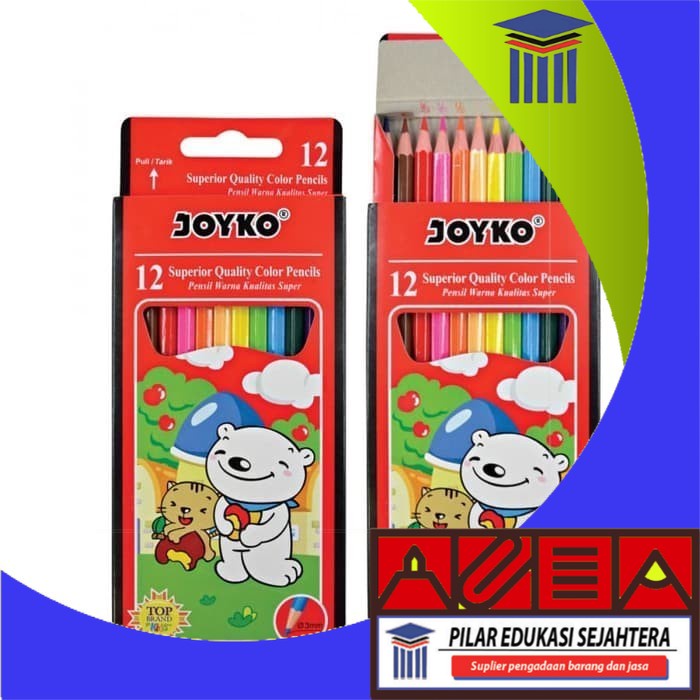 

PENSIL WARNA JOYKO 12 WARNA CP-12PB PANJANG MURAH