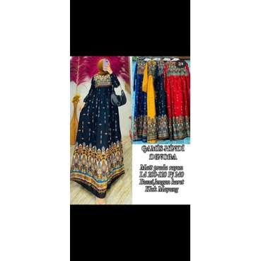 gamis hindi rayon, gamis hindi, gamis resleting