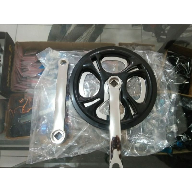 Crank Gir depan murah sepeda lipat minion 16 arm pendek 42T