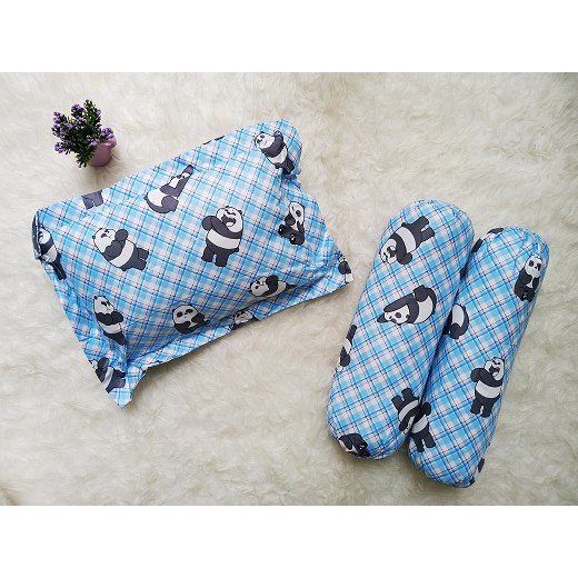 TERMURAH!! 1SET 1BANTAL &amp; 2GULING BAYI MOTIF PERLENGKAPAN TIDUR BANTAL &amp; GULING BAYI (KAWAII)