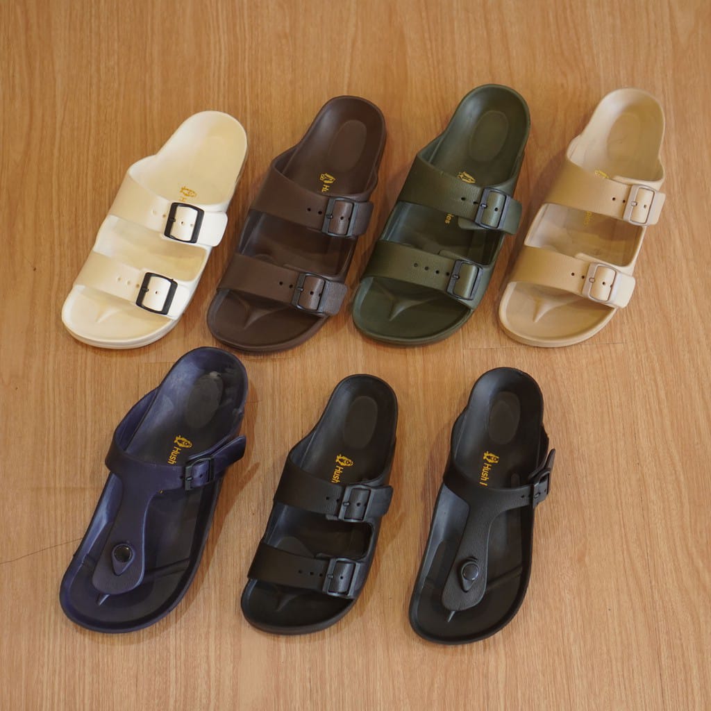 Sandal Hush Puppies Pria Selop Sendal Slip On Sandal Slide Selop Terbaru Fashinable