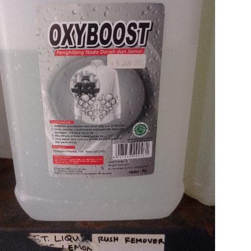 ➳ Oxyboost Oxy Boost Pembersih Penghilang Noda Berat Darah r Luntur Ukuran Derigen 1 Liter ➺