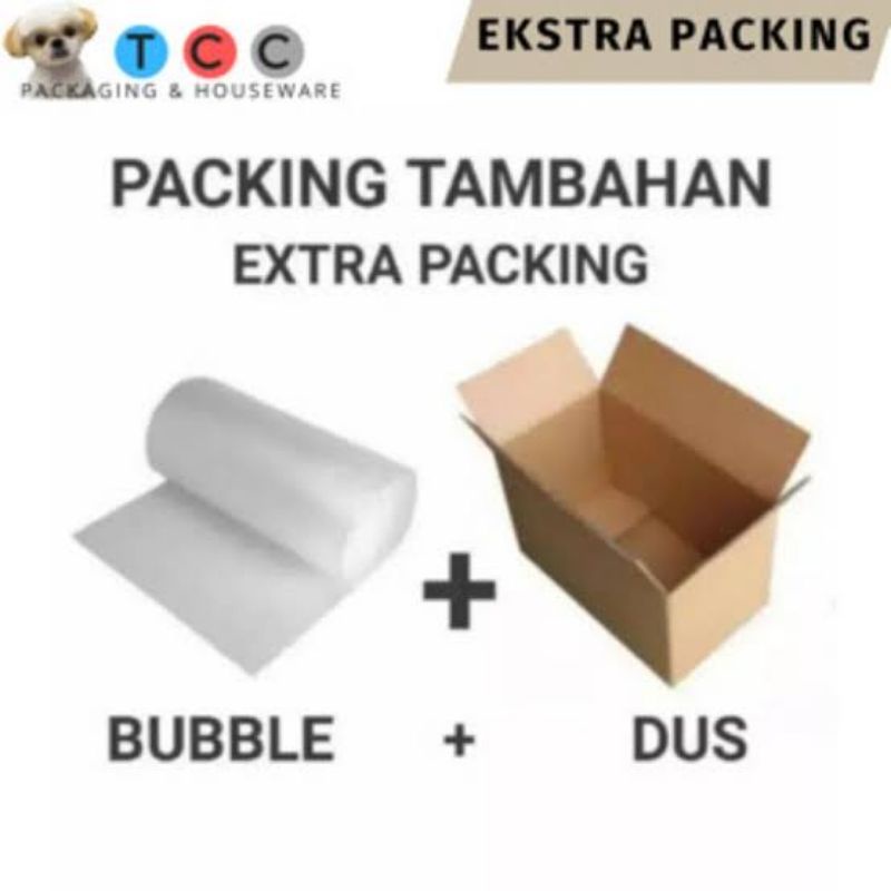 

kerdus + bubble wrap Untuk packing tambahan